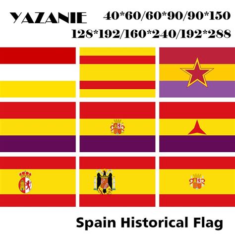 Yazanie Bandera De La Segunda República Española Con Estrella Banderas