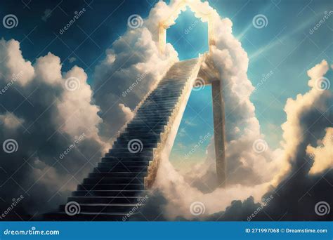 Stairway To Heaven Concept Art Glowing Staircase Leading To The