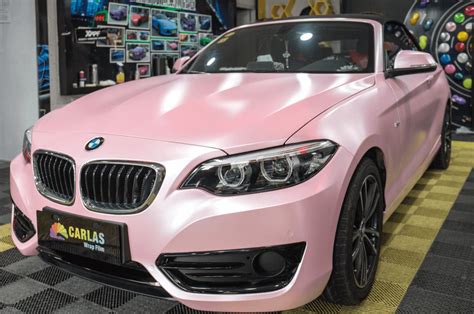 Light Pink Matte Metallic Wrap Vinyl Film Car Wrap Full Vehicle