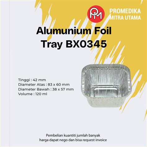 Alumunium Foil Cup Bx 0345 Alumunium Foil Tray Lazada Indonesia