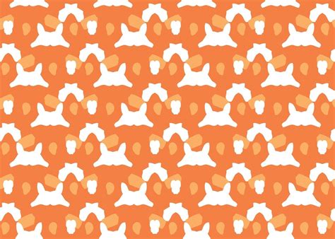 Vector Texture Background Seamless Pattern Hand Drawn Orange White