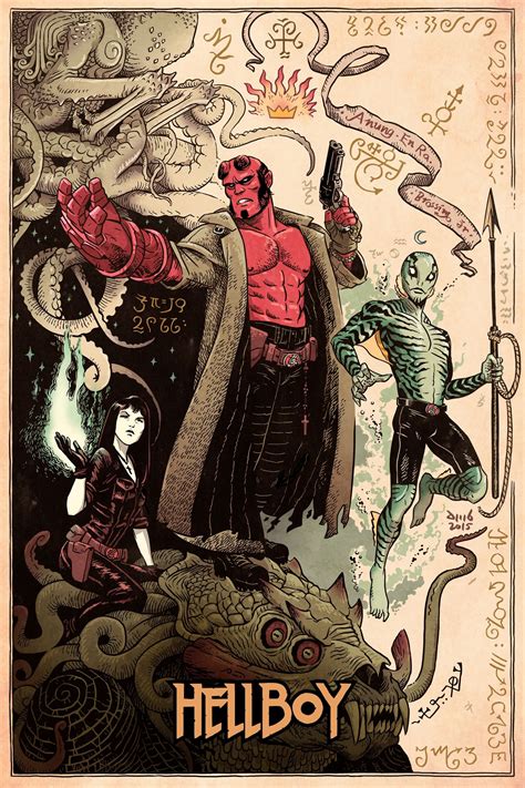 Hellboy Comic Art Hellboy Movie Comic Books Art