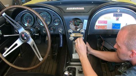 1967 C2 Chevy Corvette Radio And Clock Install Youtube