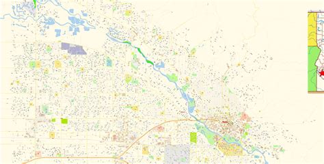 Boise Idaho Us Map Vector Exact City Plan Detailed Street Map Editable