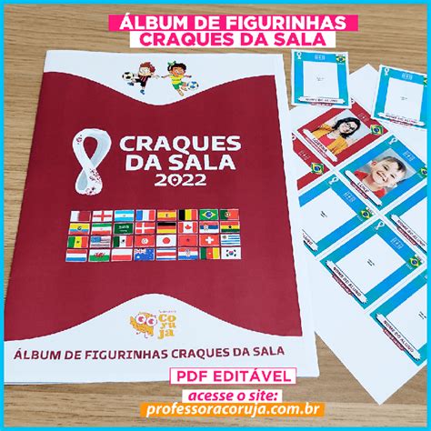 Álbum de figurinhas Craques da Sala Copa do Mundo Professora Coruja