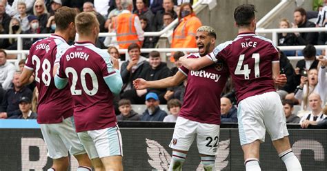 Newcastle United 2 4 West Ham United The Hammers Fight Back To Win Six