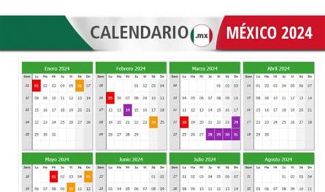 Calendario DÍas Festivos Oficiales En MÉxico 2024 ¿cuÁntos HabrÁ Y