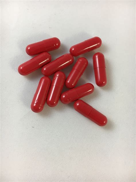 Size 00 Vegetable Gelatin Capsule Medicine Pill Drug Red | Ozziesmoke
