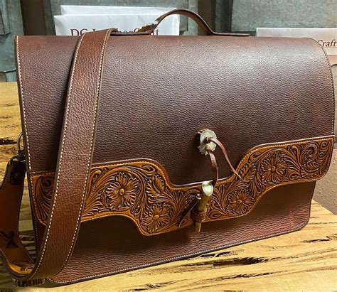 Leather Briefcase The Buckhorn Bag Dg Saddlery Store
