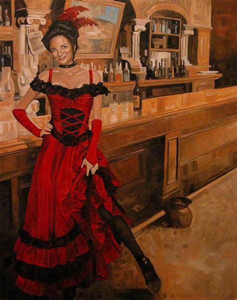 The Saloon At Johns Fancy T S Carson Saloon Girls Victorian
