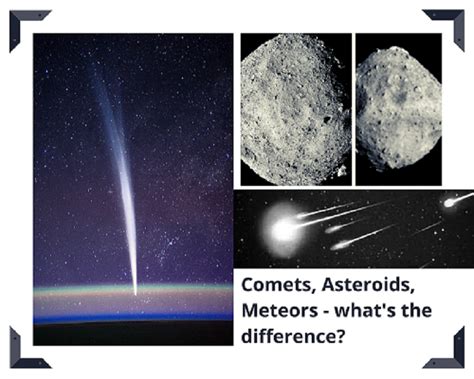 Comets Asteroids And Meteors Whats The Difference