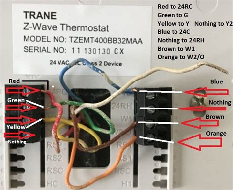 Behind the control can cause improper operation. Trane Tzemt400bb32maa Thermostat Install - HVAC - DIY Chatroom Home Improvement Forum