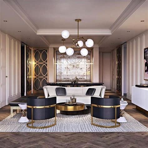 Glamorous Modern Pent House What An Incredibly Luxurious Gold Design