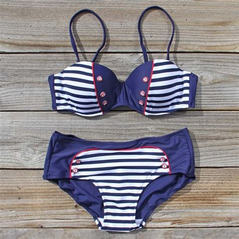 The Gilligan Nautical Stripe Bikini Bikini Swimsuits Bikinis
