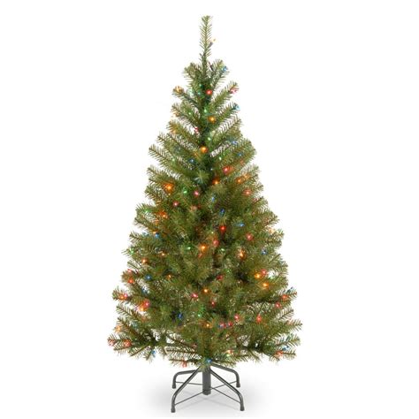 4 Ft Pre Lit Aspen Spruce Artificial Christmas Tree Multi Color