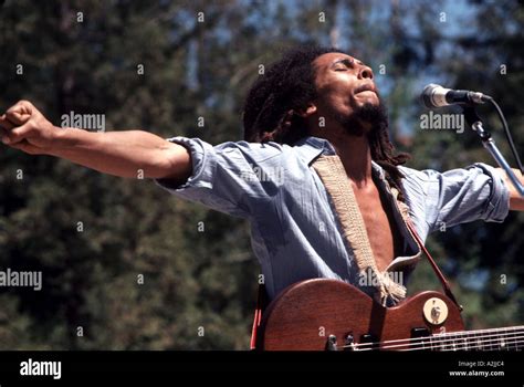 Bob Marley 1945 1981 Jamaican Reggae Musician At The Santa Barbara