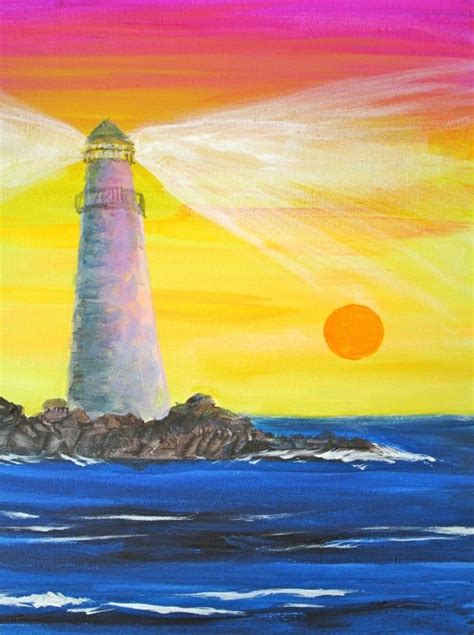 25 Simple And Easy Lighthouse Painting Ideas For Beginners Lighthouse