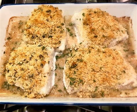 Baked Cod With Garlic Herb Ritz Crumbs Recipe Eat Your Books