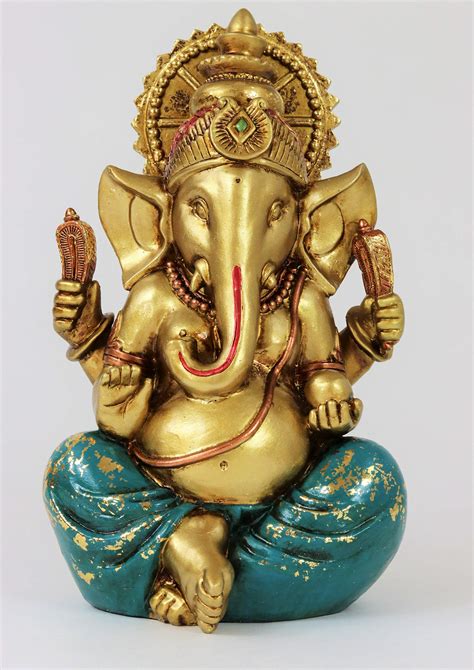 Ganesha Statue Elephant Hindu God Of Success Large 95 Inch Tall Resin