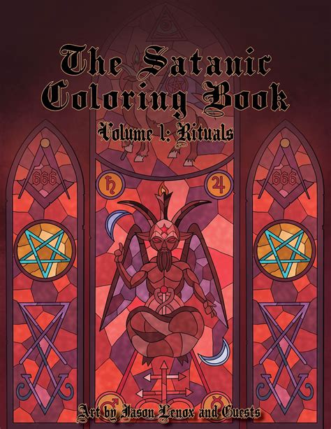 The Satanic Coloring Book Volume 1 Physical Copy Etsy