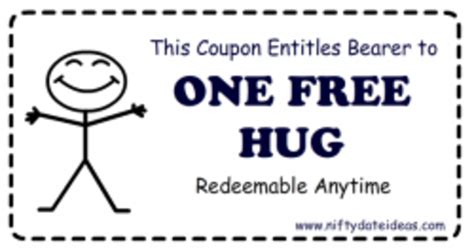 Free Hug Coupon Printable