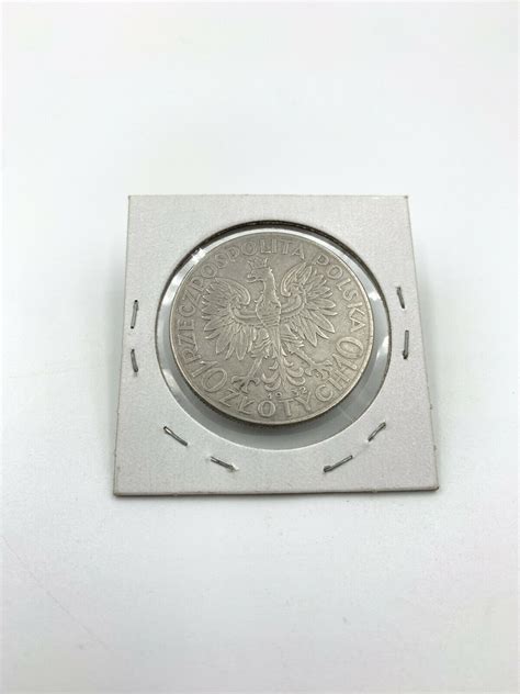 1932 Poland 10 Zloty Queen Jadwiga Silver Coin Polska Moneta Srebrna