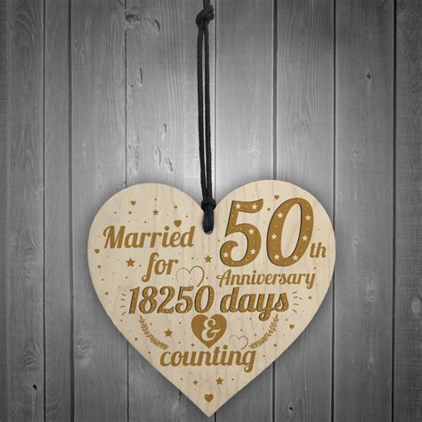 They are the ones who like a blessing which coordinates their identity or suits their character. 50th Wedding Anniversary Gift Gold Fifty Years Gift For ...