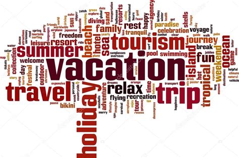 Vacation Word Cloud — Stock Vector © Boris15 59762157