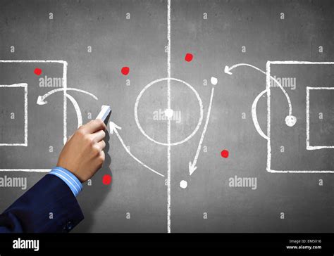 Soccer Game Strategy Stock Photo Alamy