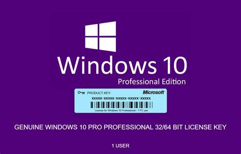 Microsoft Windows 10 Pro Product Key Activation License My Software
