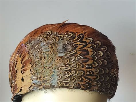 Vintage Peacock Feather Hat Stunning Collectible Specialty Womens Hat