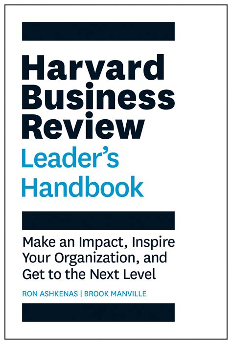 Hbr Leaders Handbook Skip Prichard Leadership Insights