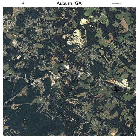 Aerial Photography Map Of Auburn Ga Georgia