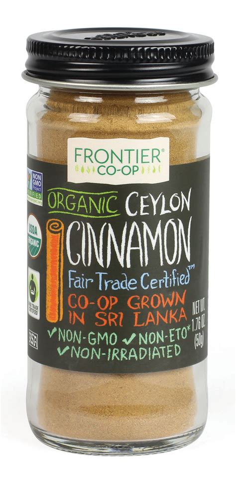 Frontier Co Op Ceylon Cinnamon Ground Certified Organic Fair Trade
