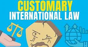 Customary International Law Customs Opinio Juris State Practice