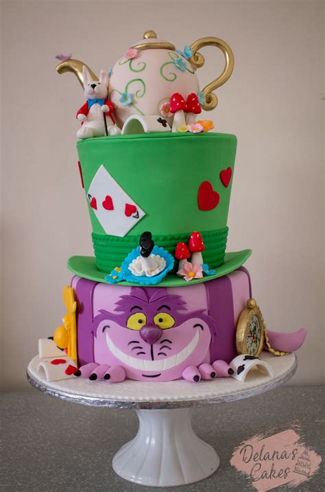 Delanas Cakes Alice In Wonderland Themed Cake