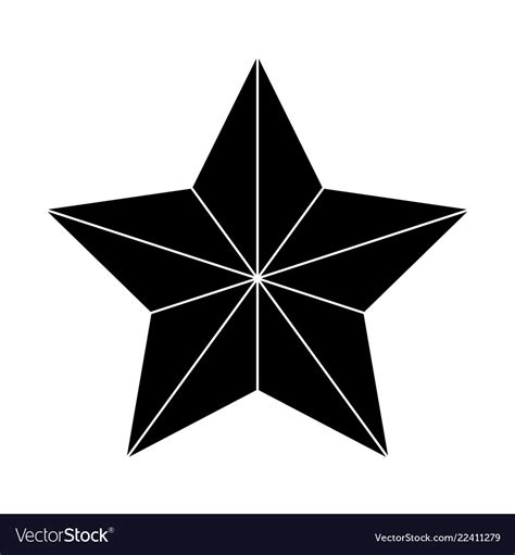 Christmas Star Of Bethlehem Silhouette Symbol Vector Image