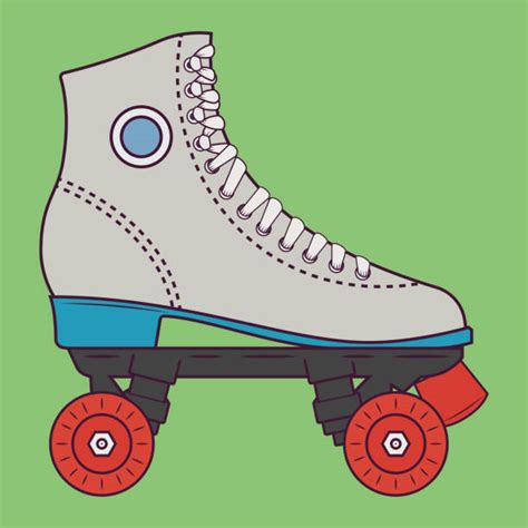 Vintage Roller Skate Clip Art