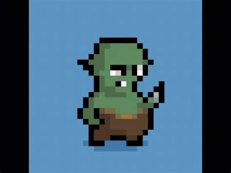 Rpg Goblin Knife Jab Animation Sprite Sheet