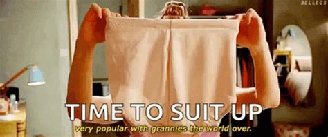Time To Suit Up Granny Gif Time To Suit Up Granny Panties Gifs