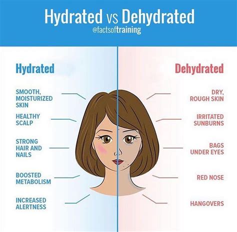 The Differences Between Hydrated And Dehydrated Skin Types Are Shown In