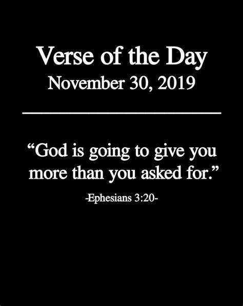Verse Of The Day November 21 2019 I Have Heard Your Prayer And Have