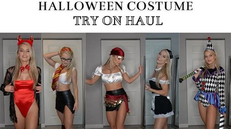 DIY Halloween Costume Try On Haul Cute Sexy YouTube