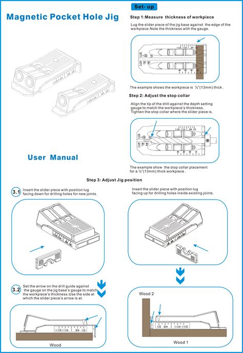 User Manual For New Pocket Hole Jig Pocket Hole Pocket