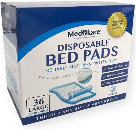 Medokare Disposable Incontinence Bed Pads Hospital 1500ml Disposable
