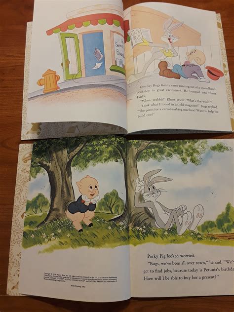2 Vintage Bugs Bunny Little Golden Books Vintage Etsy
