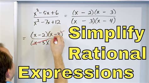 06 Simplifying Rational Expressions In Algebra Part 1 Youtube
