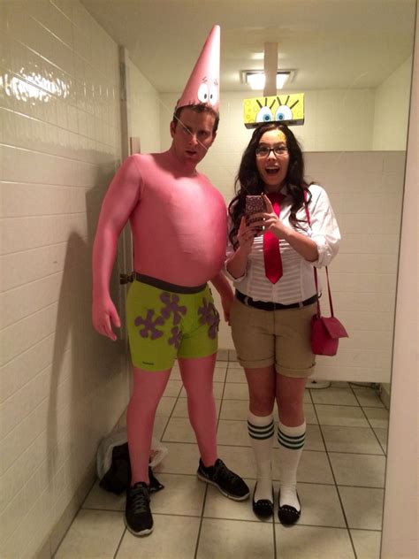 Diy Spongebob And Patrick Couples Costumes Halloween 2014 Spongebob