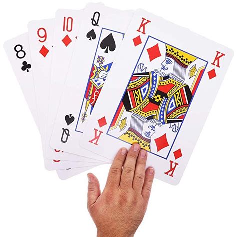 Juvale Super Big Giant Jumbo Playing Cards Full Deck Huge
