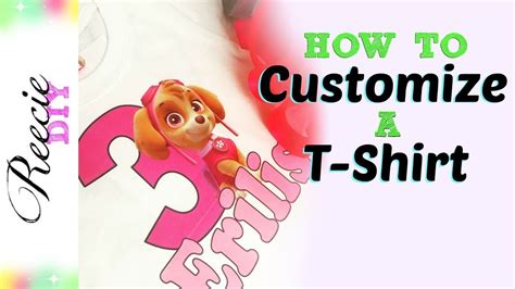 How To Customize A T Shirt With Iron On Transfers Youtube